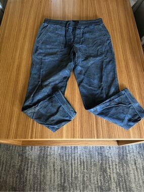James Perse Navy Blue Camouflage draw string Pants